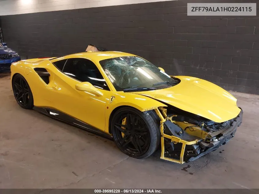 ZFF79ALA1H0224115 2017 Ferrari 488 Gtb