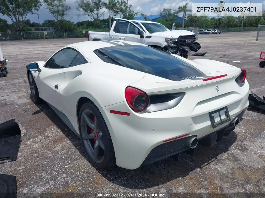 ZFF79ALA4J0237401 2018 Ferrari 488 Gtb