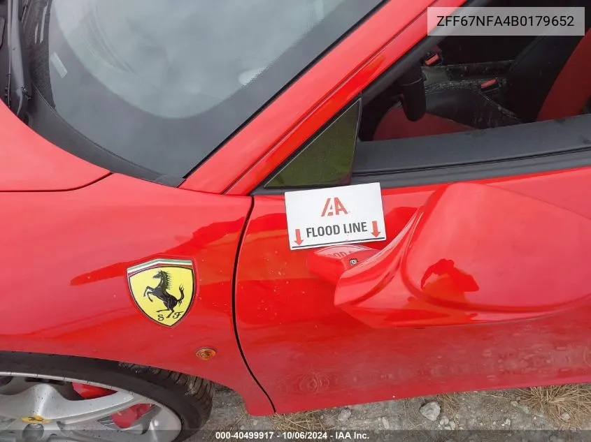 ZFF67NFA4B0179652 2011 Ferrari 458 Italia