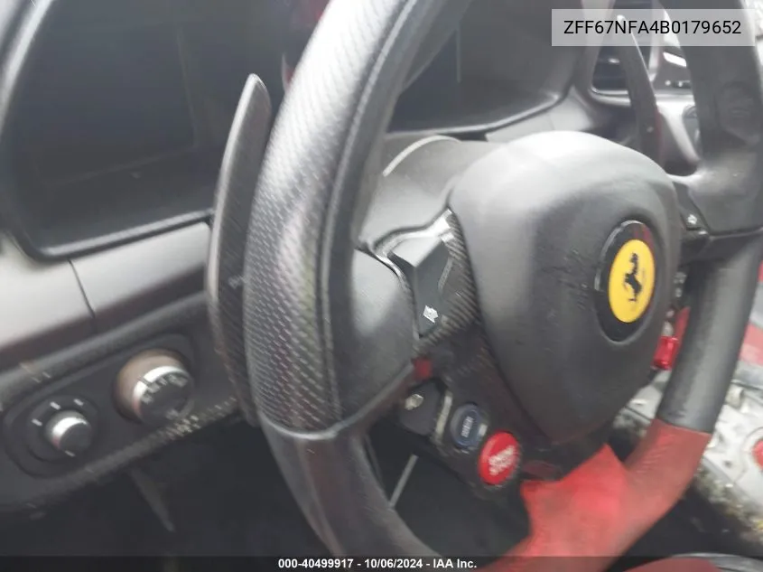 ZFF67NFA4B0179652 2011 Ferrari 458 Italia