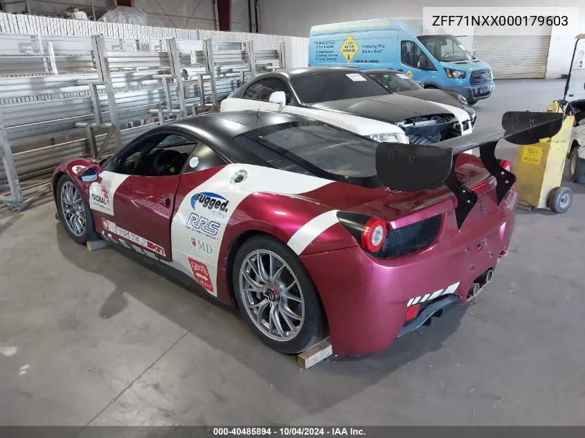 2012 Ferrari 458 Italia VIN: ZFF71NXX000179603 Lot: 40485894