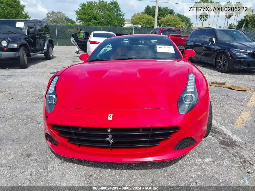 ZFF77XJAXF0206222 2015 Ferrari California T