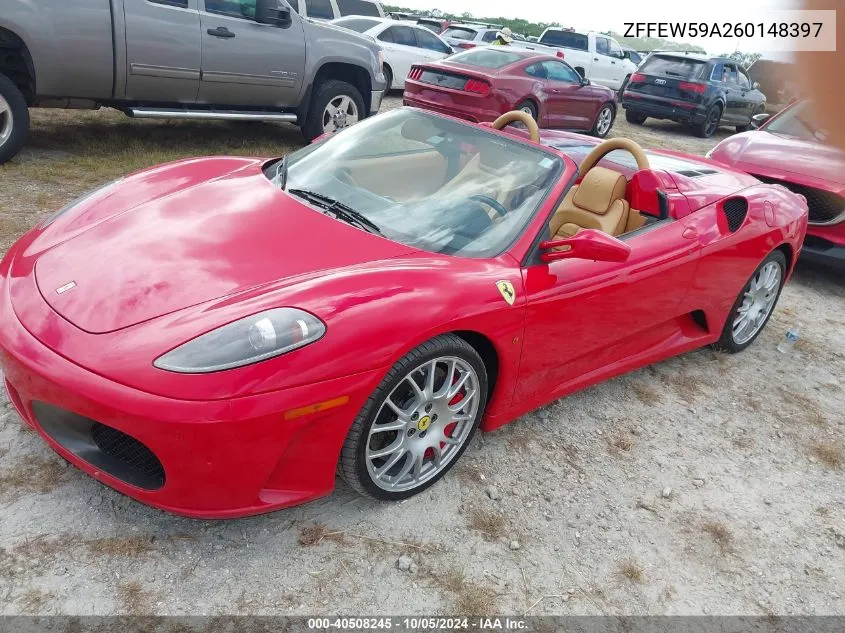 2006 Ferrari F430 Spider VIN: ZFFEW59A260148397 Lot: 40508245