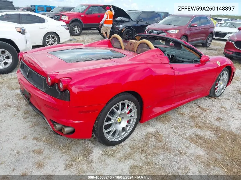 ZFFEW59A260148397 2006 Ferrari F430 Spider