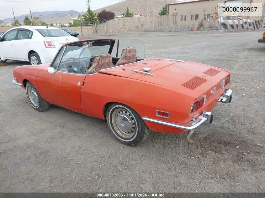 1971 Fiat 124 Spider VIN: 0000099967 Lot: 40732896