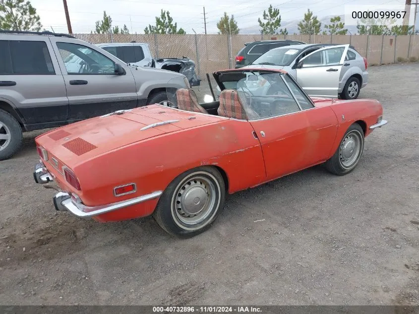 1971 Fiat 124 Spider VIN: 0000099967 Lot: 40732896