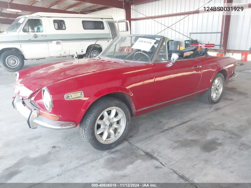 1970 Fiat 124 VIN: 124BS0031929 Lot: 40836518