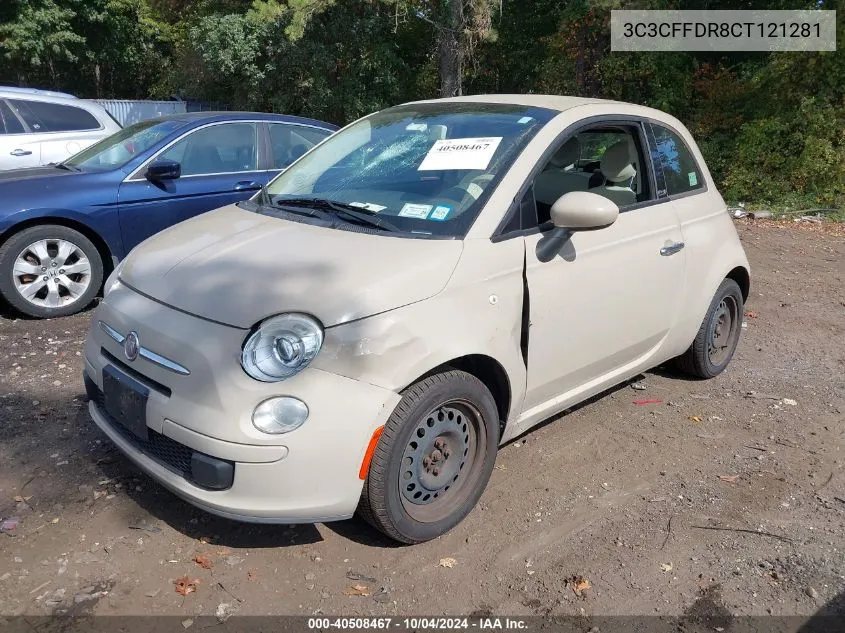 2012 Fiat 500C Pop VIN: 3C3CFFDR8CT121281 Lot: 40508467