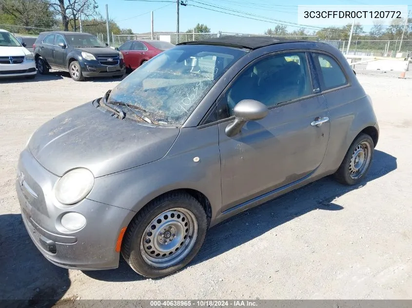 2012 Fiat 500C Pop VIN: 3C3CFFDR0CT120772 Lot: 40638965