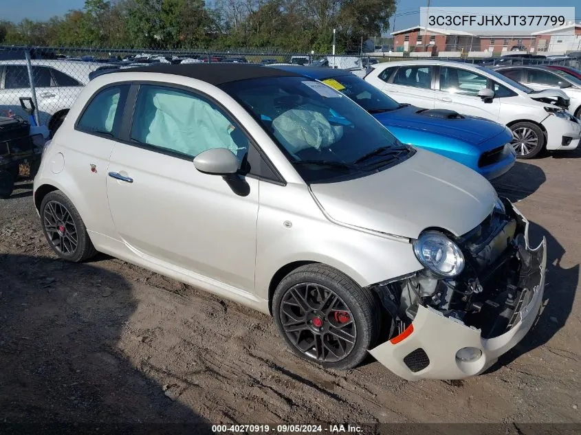 2018 Fiat 500C Abarth VIN: 3C3CFFJHXJT377799 Lot: 40270919