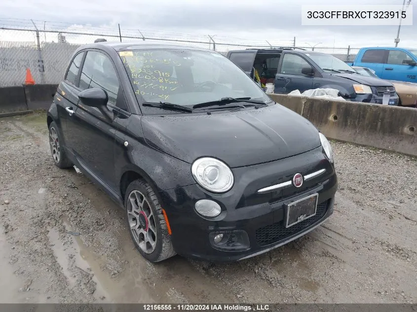 3C3CFFBRXCT323915 2012 Fiat 500 Sport