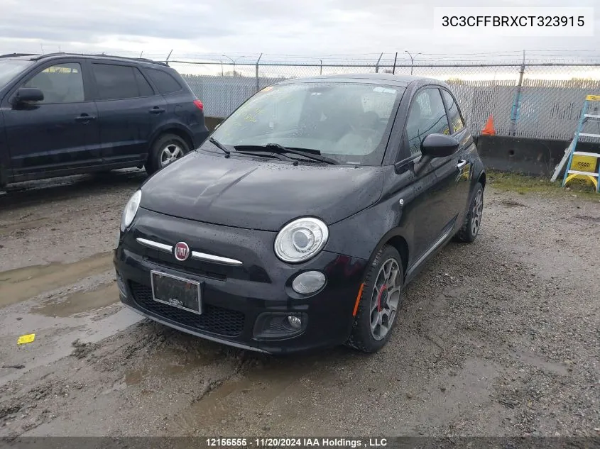 3C3CFFBRXCT323915 2012 Fiat 500 Sport