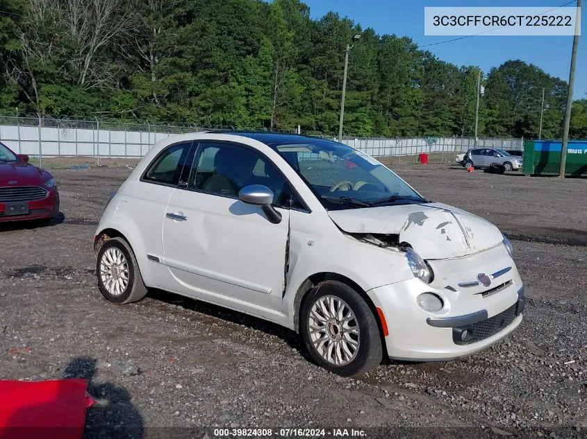 2012 Fiat 500 Lounge VIN: 3C3CFFCR6CT225222 Lot: 39824308