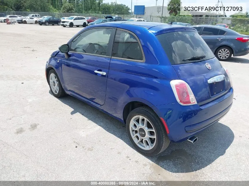 3C3CFFAR9CT127093 2012 Fiat 500 Pop