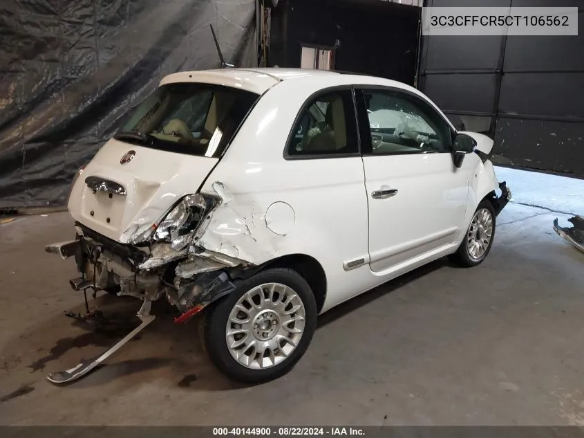 3C3CFFCR5CT106562 2012 Fiat 500 Lounge