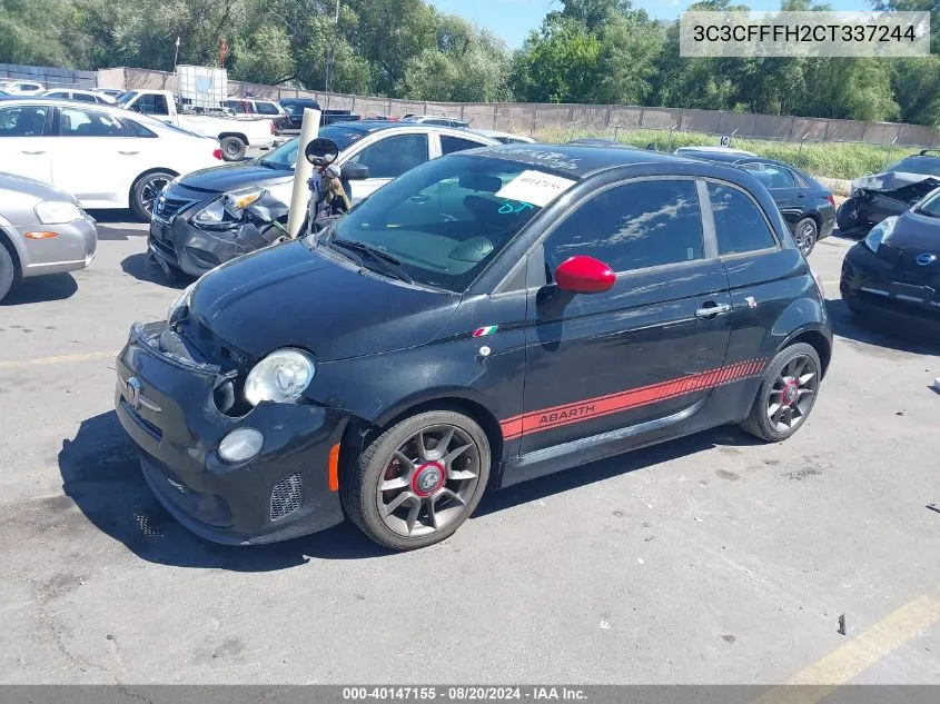 2012 Fiat 500 Abarth VIN: 3C3CFFFH2CT337244 Lot: 40147155