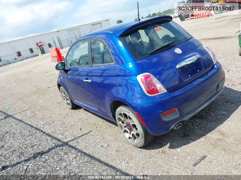 3C3CFFBR0CT115087 2012 Fiat 500 Sport