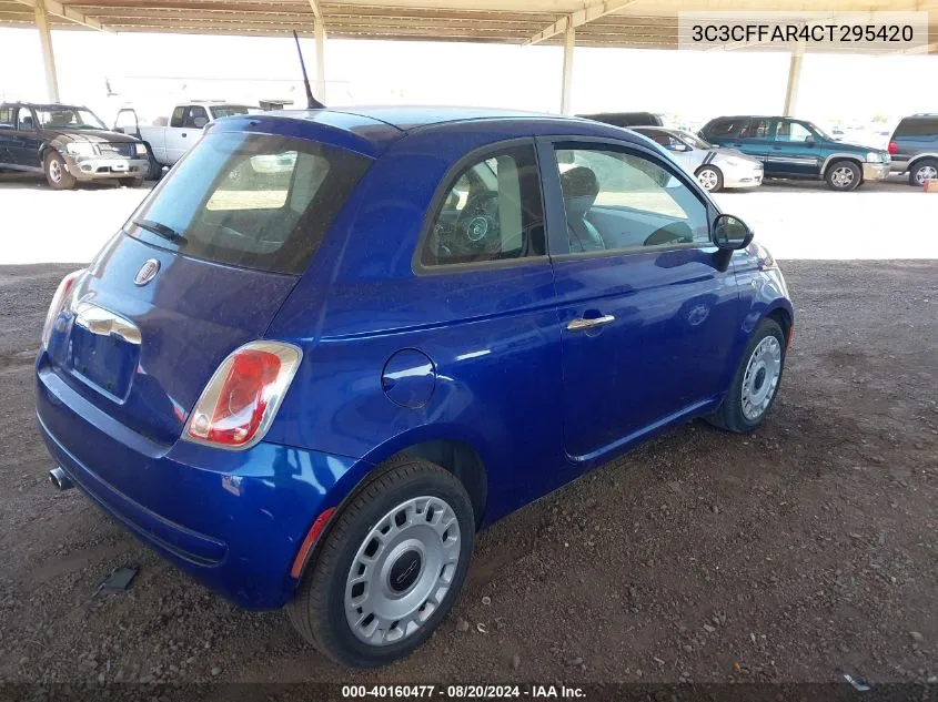 3C3CFFAR4CT295420 2012 Fiat 500 Pop