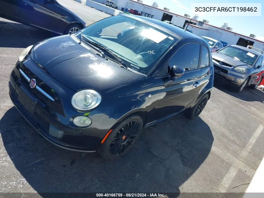 3C3CFFAR6CT198462 2012 Fiat 500 Pop