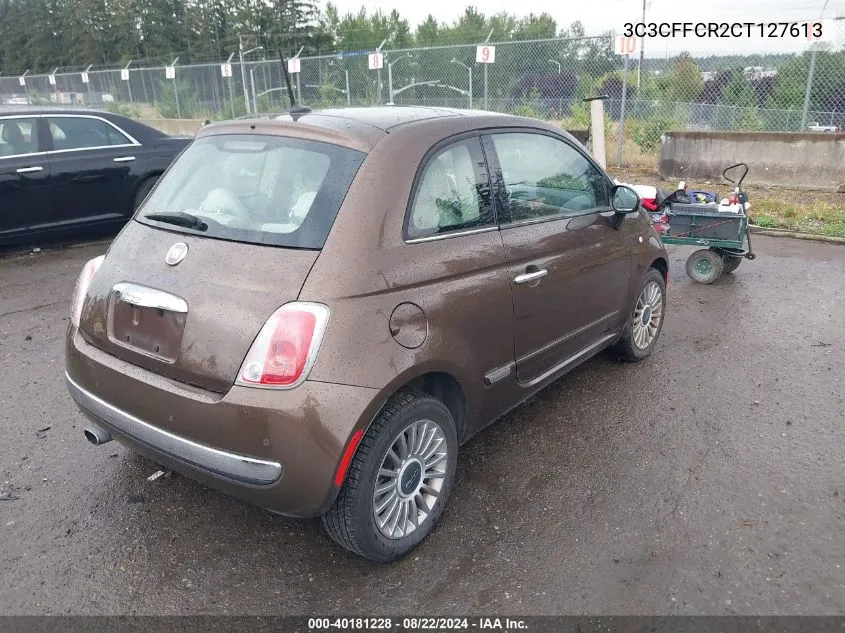 3C3CFFCR2CT127613 2012 Fiat 500 Lounge