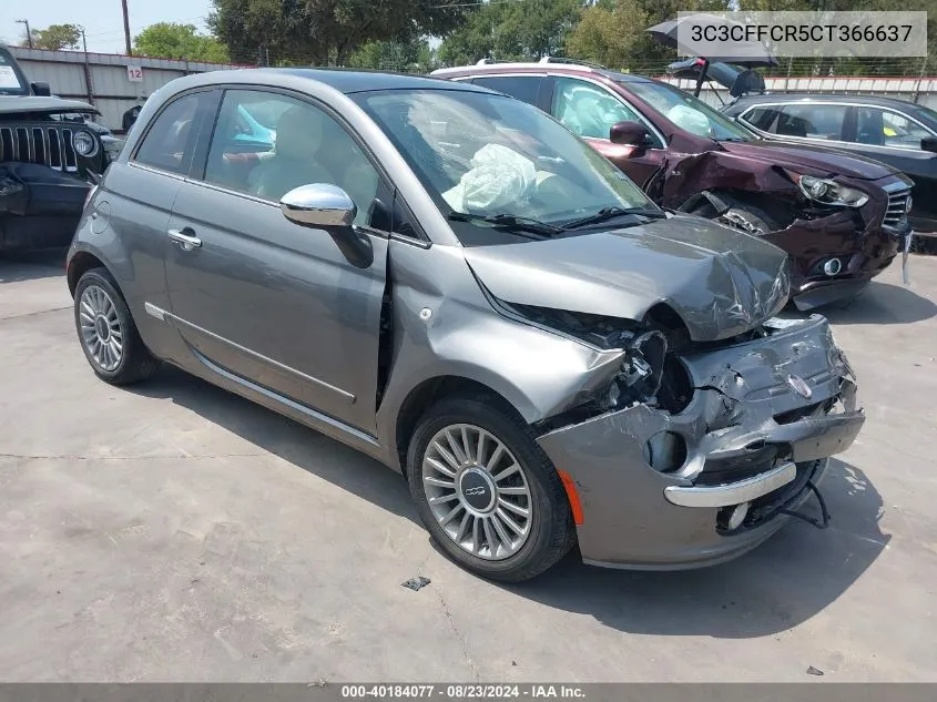 3C3CFFCR5CT366637 2012 Fiat 500 Lounge