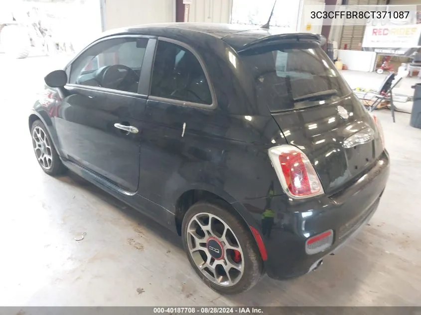 3C3CFFBR8CT371087 2012 Fiat 500 Sport