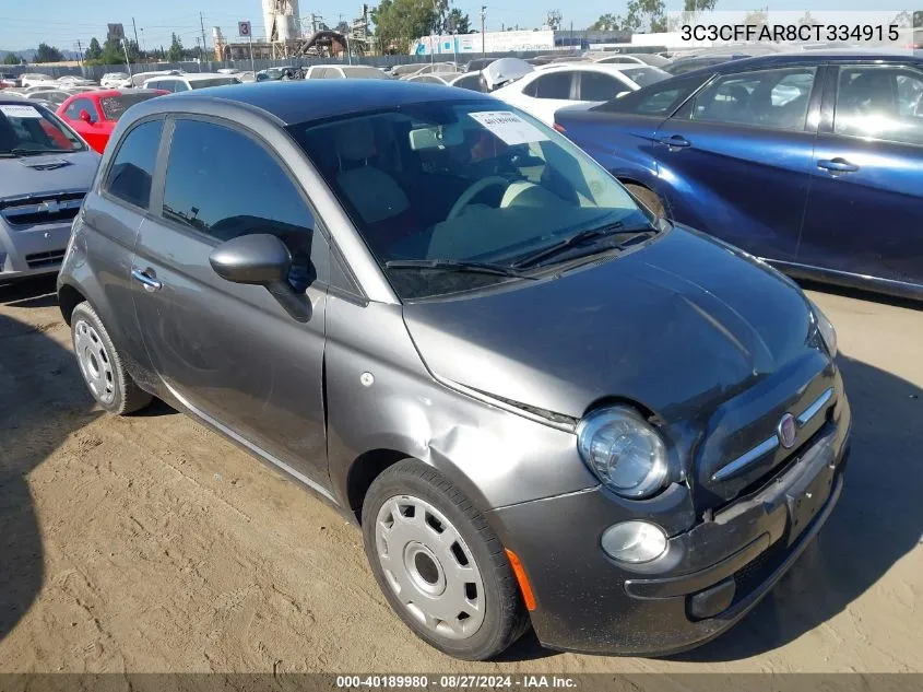 3C3CFFAR8CT334915 2012 Fiat 500 Pop