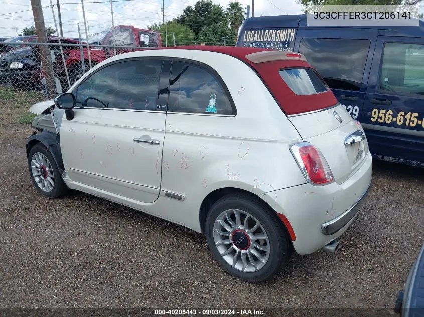 3C3CFFER3CT206141 2012 Fiat 500C Lounge