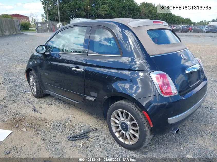 3C3CFFER8CT313735 2012 Fiat 500C Lounge