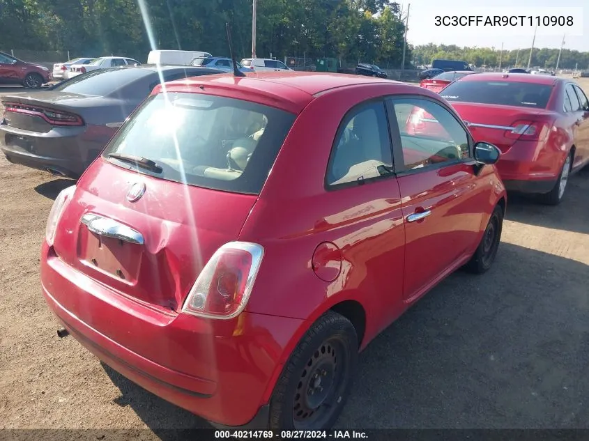 3C3CFFAR9CT110908 2012 Fiat 500 Pop