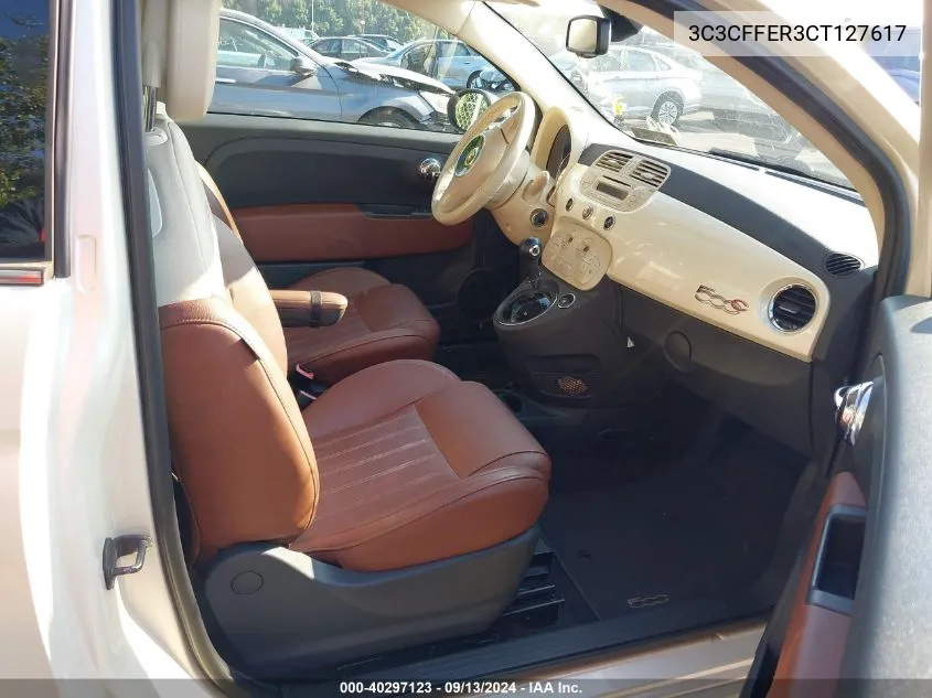 3C3CFFER3CT127617 2012 Fiat 500 Lounge