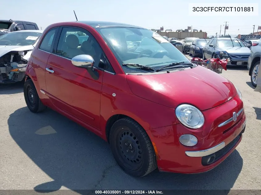 3C3CFFCR7CT101881 2012 Fiat 500 Lounge