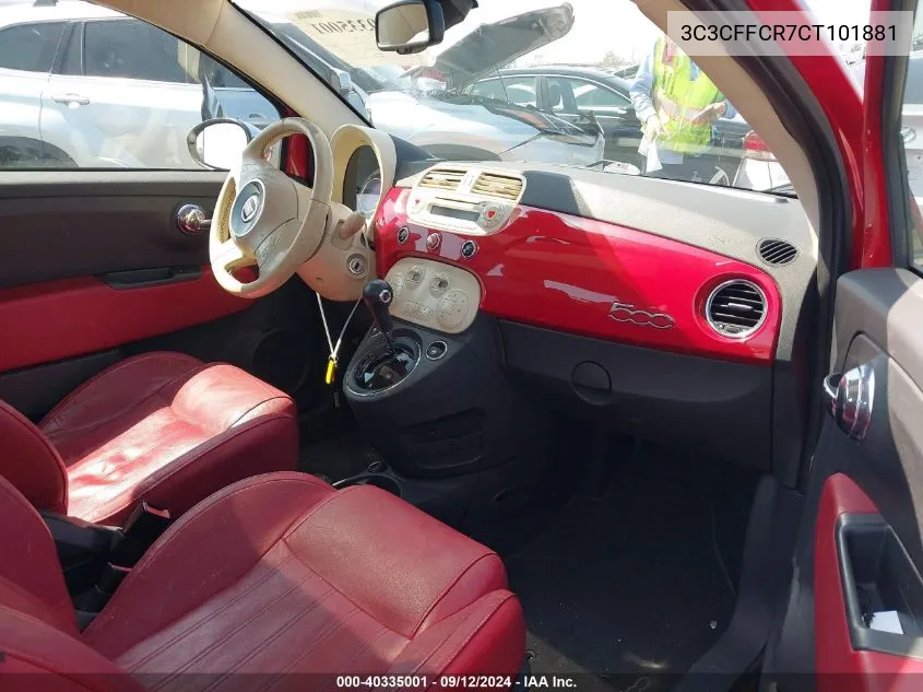 3C3CFFCR7CT101881 2012 Fiat 500 Lounge