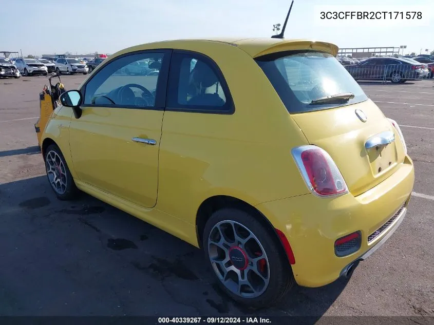 2012 Fiat 500 Sport VIN: 3C3CFFBR2CT171578 Lot: 40339267