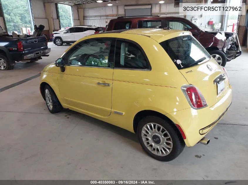 3C3CFFCR5CT127962 2012 Fiat 500 Lounge