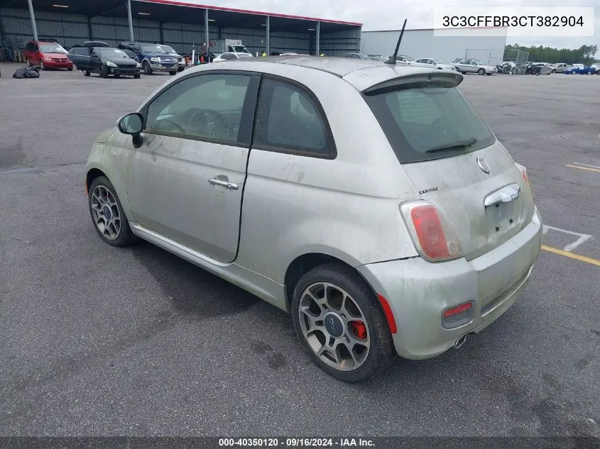 2012 Fiat 500 Sport VIN: 3C3CFFBR3CT382904 Lot: 40350120