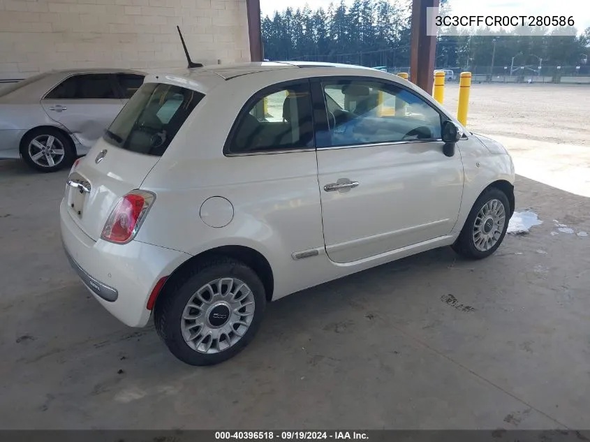 3C3CFFCR0CT280586 2012 Fiat 500 Lounge