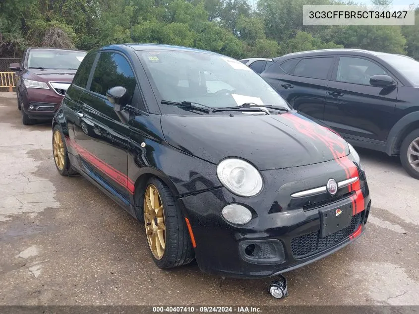 2012 Fiat 500 Sport VIN: 3C3CFFBR5CT340427 Lot: 40407410