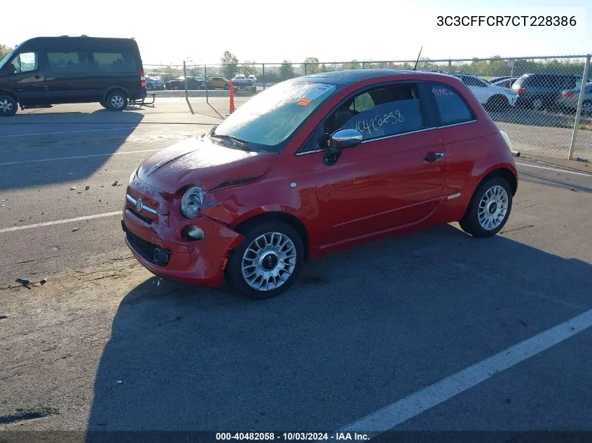 3C3CFFCR7CT228386 2012 Fiat 500 Lounge