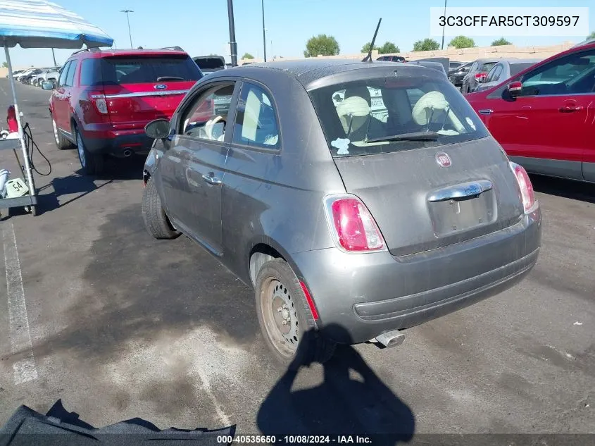 3C3CFFAR5CT309597 2012 Fiat 500 Pop