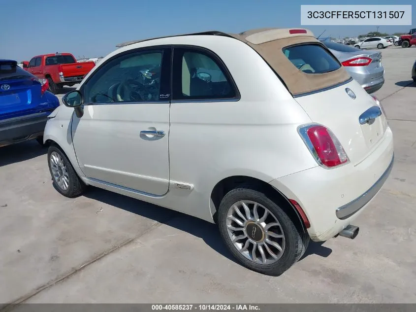 2012 Fiat 500C Lounge VIN: 3C3CFFER5CT131507 Lot: 40585237