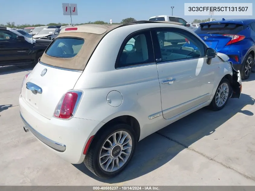 2012 Fiat 500C Lounge VIN: 3C3CFFER5CT131507 Lot: 40585237