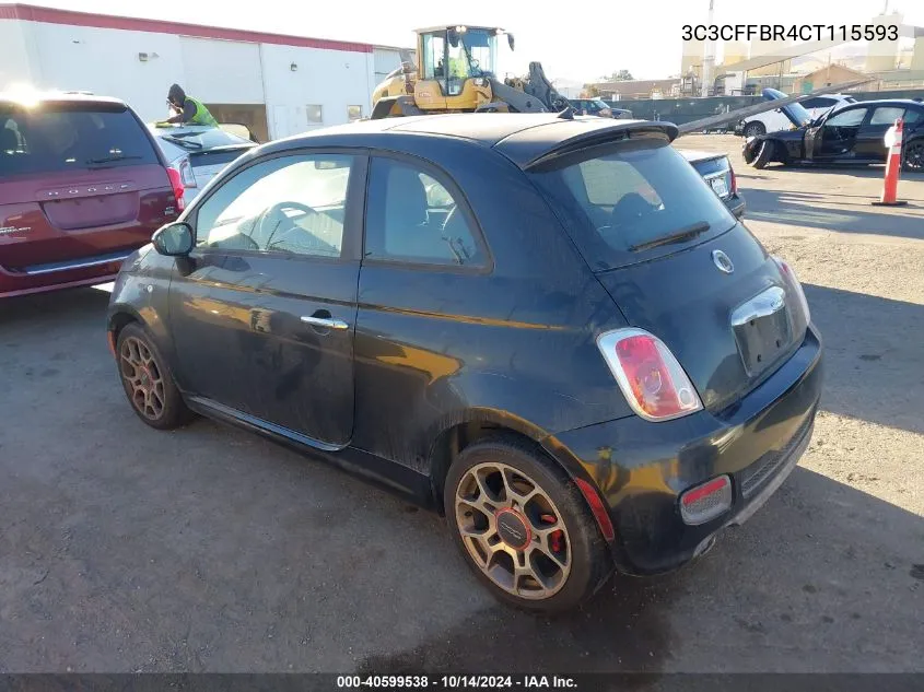 3C3CFFBR4CT115593 2012 Fiat 500 Sport