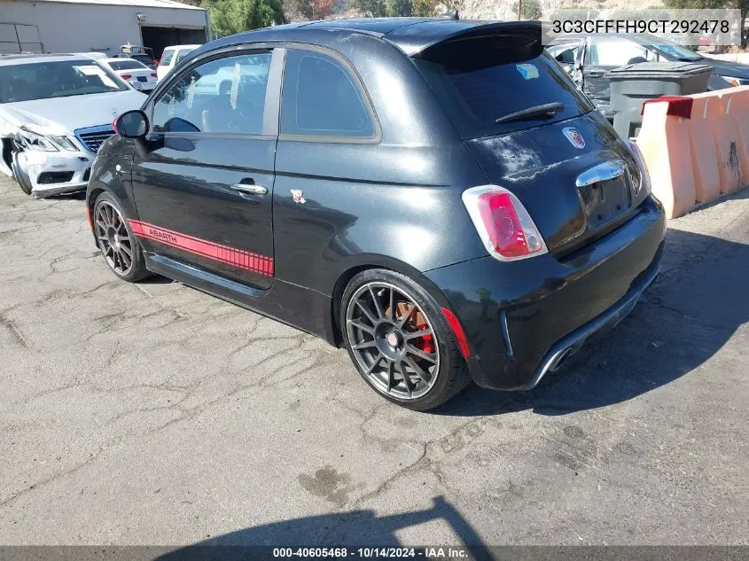 2012 Fiat 500 Abarth VIN: 3C3CFFFH9CT292478 Lot: 40605468