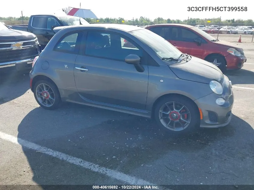 2012 Fiat 500 Abarth VIN: 3C3CFFFH5CT399558 Lot: 40615692