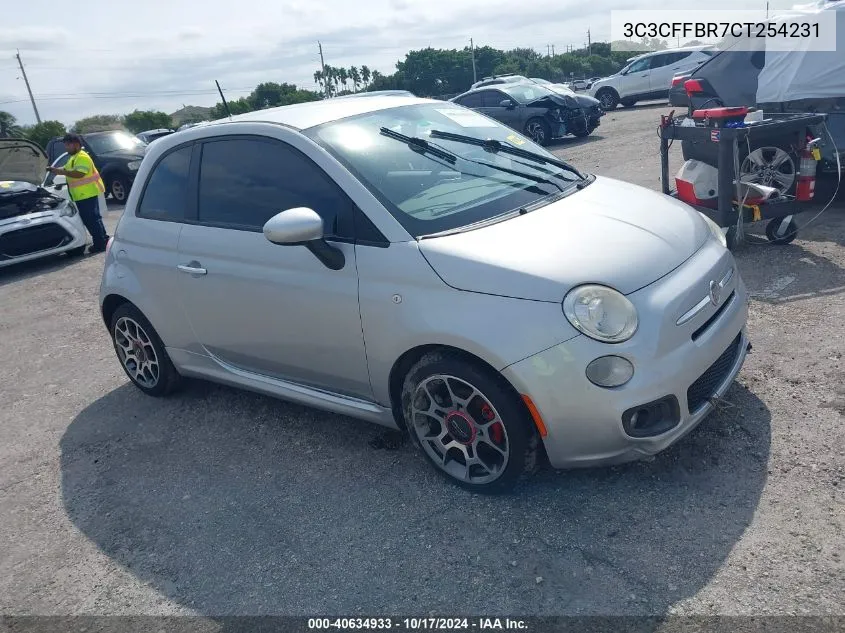 2012 Fiat 500 Sport VIN: 3C3CFFBR7CT254231 Lot: 40634933