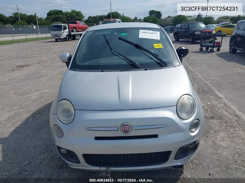 2012 Fiat 500 Sport VIN: 3C3CFFBR7CT254231 Lot: 40634933