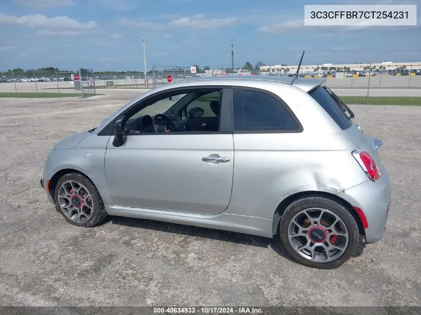 2012 Fiat 500 Sport VIN: 3C3CFFBR7CT254231 Lot: 40634933