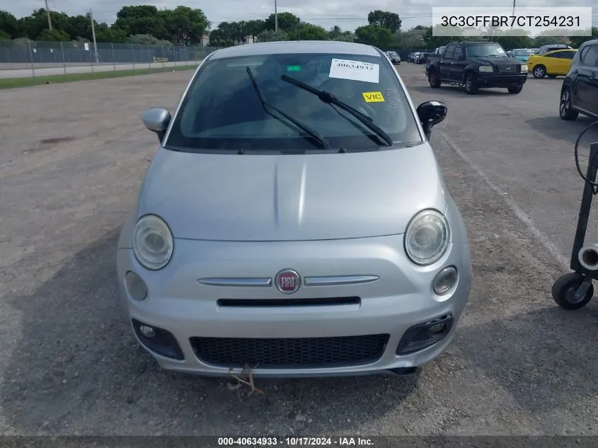 2012 Fiat 500 Sport VIN: 3C3CFFBR7CT254231 Lot: 40634933