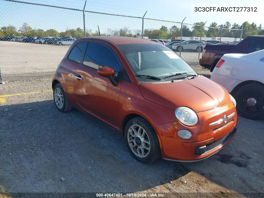 2012 Fiat 500 Pop VIN: 3C3CFFARXCT277312 Lot: 40647401